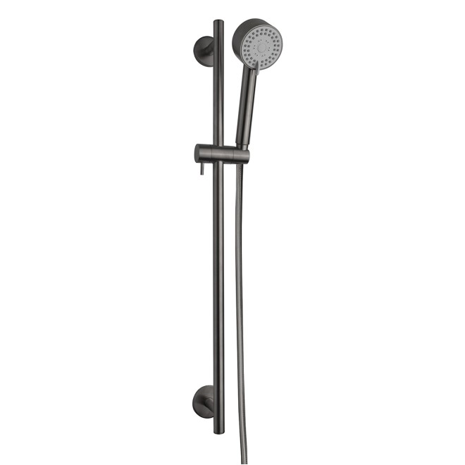 Wiesbaden UniMatch Cadans Douche Glijstangset Gunmetal